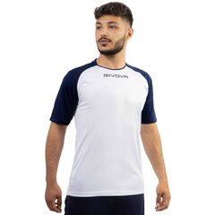 Givova marškinėliai vyrams Capo Interlock M MAC03 0304, baltas kaina ir informacija | Vyriški marškinėliai | pigu.lt