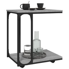 Šoninis staliukas, pilkas ąžuolo, 50x35x55,5cm kaina ir informacija | Kavos staliukai | pigu.lt