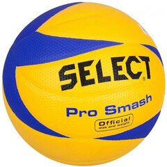 Tinklinio kamuolys Select Pro Smash T26-0181, geltonas/mėlynas kaina ir informacija | Tinklinio kamuoliai | pigu.lt