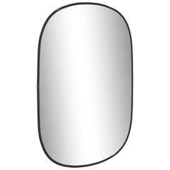 Sieninis veidrodis vidaXL, juoda цена и информация | Зеркала | pigu.lt