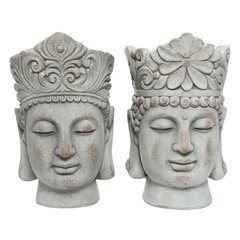 Цветочный горшок Budha Head, серый, микс цена и информация | Вазоны | pigu.lt