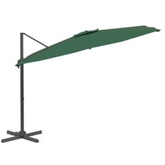 Lauko skėtis vidaXL, žalias kaina ir informacija | Skėčiai, markizės, stovai | pigu.lt