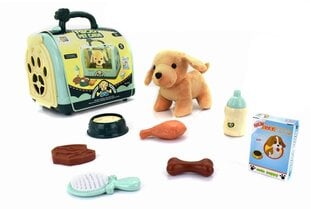 Плюшевый щенок с домиком, 22x18x17см цена и информация | Мягкие игрушки | pigu.lt