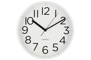 Wall clock TIEMPO D30cm, white цена и информация | Часы | pigu.lt