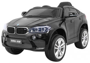 Vienvietis elektromobilis BMW X6M, juodas kaina ir informacija | Elektromobiliai vaikams | pigu.lt