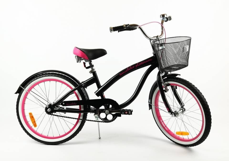 Vaikiškas dviratis TomaBike 20 colių, juodas kaina ir informacija | Dviračiai | pigu.lt