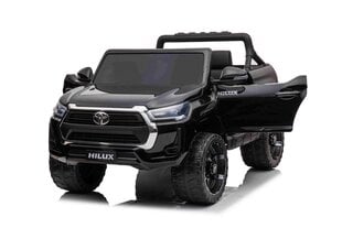 Vienvietis elektromobilis Toyota Hilux, juodas kaina ir informacija | Elektromobiliai vaikams | pigu.lt