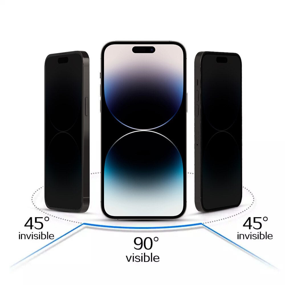 Apsauginis stiklas Privacy Glass skirtas iPhone 14 Pro Max kaina ir informacija | Apsauginės plėvelės telefonams | pigu.lt