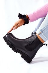 Aulinukai moterims Black Nicole 2672, juodi kaina ir informacija | Aulinukai, ilgaauliai batai moterims | pigu.lt