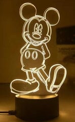 Vaikiškas stalinis šviestuvas Led Disney Mickey kaina ir informacija | Vaikiški šviestuvai | pigu.lt