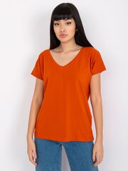 Marškinėliai moterims Basic Feel Good 2016102116929, oranžiniai kaina ir informacija | Marškinėliai moterims | pigu.lt