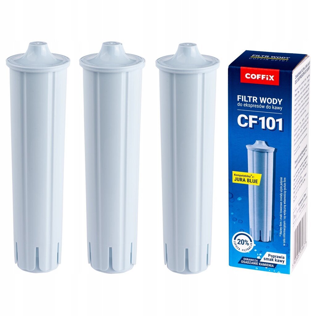 Jura kavos aparato vandens filtrai "Coffix CF101" 3vnt. kaina ir informacija | Priedai kavos aparatams | pigu.lt