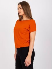 Marškinėliai moterims Basic Feel Good 2016101850367, oranžiniai kaina ir informacija | Marškinėliai moterims | pigu.lt