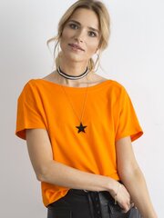 Marškinėliai moterims Basic Feel Good 2016101850350, oranžiniai kaina ir informacija | Marškinėliai moterims | pigu.lt