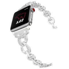 Bracelet loop for Apple Watch 42|44|45 design 3 silver цена и информация | Аксессуары для смарт-часов и браслетов | pigu.lt