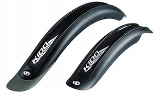 Purvasaugiai Kido Mudguards 16-18", juodi цена и информация | Крылья для велосипеда | pigu.lt