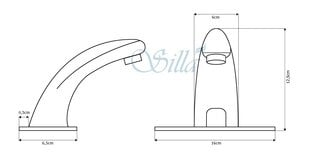 Silla Красивый латунный смеситель для умывальника S-1018 цена и информация | Смесители | pigu.lt