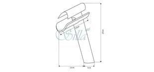 Silla Красивый латунный смеситель для умывальника S-1029 цена и информация | Смесители | pigu.lt