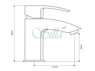 Silla Красивый латунный смеситель для умывальника S-1037 цена и информация | Смесители | pigu.lt