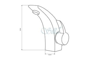 Silla Красивый латунный смеситель для умывальника S-1051 цена и информация | Смесители | pigu.lt