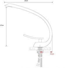 Silla Красивый латунный смеситель для умывальника S-1080B цена и информация | Смесители | pigu.lt