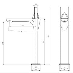 Silla Красивый латунный смеситель для умывальника S-1139 цена и информация | Смесители | pigu.lt