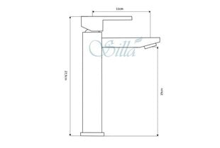 Silla Красивый латунный смеситель для умывальника S-1041B цена и информация | Смесители | pigu.lt