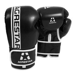 Combat Boxing Gloves Black AGRESTAR цена и информация | Боевые искусства | pigu.lt