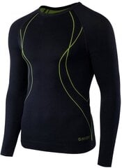 Underwear Sweatshirt Hi-Tec Ikar Top black-lime punch 79266-6 цена и информация | Мужское термобелье | pigu.lt