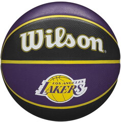 Wilson NBA Tribute La Lakers Basketball WTB1300XBLAL 7 цена и информация | Баскетбольные мячи | pigu.lt