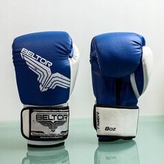 Beltor platinium fighter boxing gloves Tiger 8oz blue B0830 цена и информация | Боевые искусства | pigu.lt
