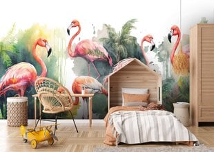 Consalnet Фотообои флизелиновые Flamingos 312 x 219 cm 14558VEXXL цена и информация | Фотообои | pigu.lt