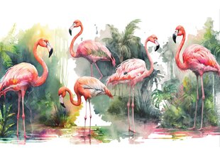 Fototapetas Flamingas kaina ir informacija | Fototapetai | pigu.lt