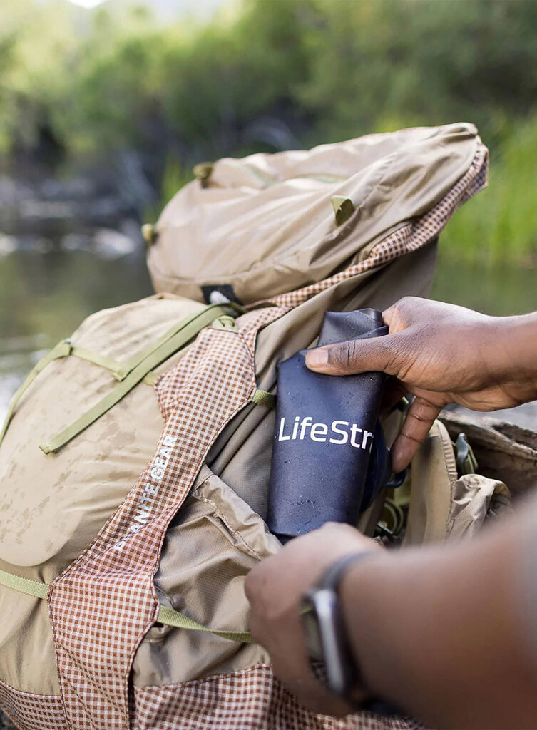 Vandens filtras Lifestraw Peak, 3l, mėlynas kaina ir informacija | Dviratininkų kuprinės | pigu.lt