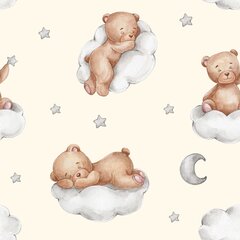 WTG užuolaida Sleeping teddy Kids kaina ir informacija | Užuolaidos | pigu.lt