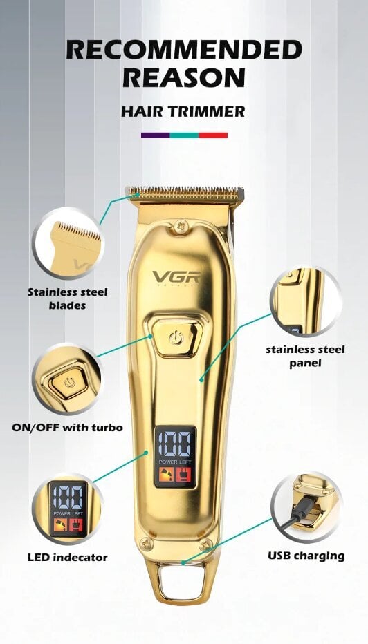 VGR 965 kaina ir informacija | Plaukų kirpimo mašinėlės | pigu.lt