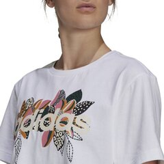 Marškinėliai moterims Adidas, balti kaina ir informacija | Marškinėliai moterims | pigu.lt
