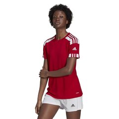 Marškinėliai moterims Adidas Squadra 21 JSY W GN5758 GN5758, raudoni kaina ir informacija | Marškinėliai moterims | pigu.lt