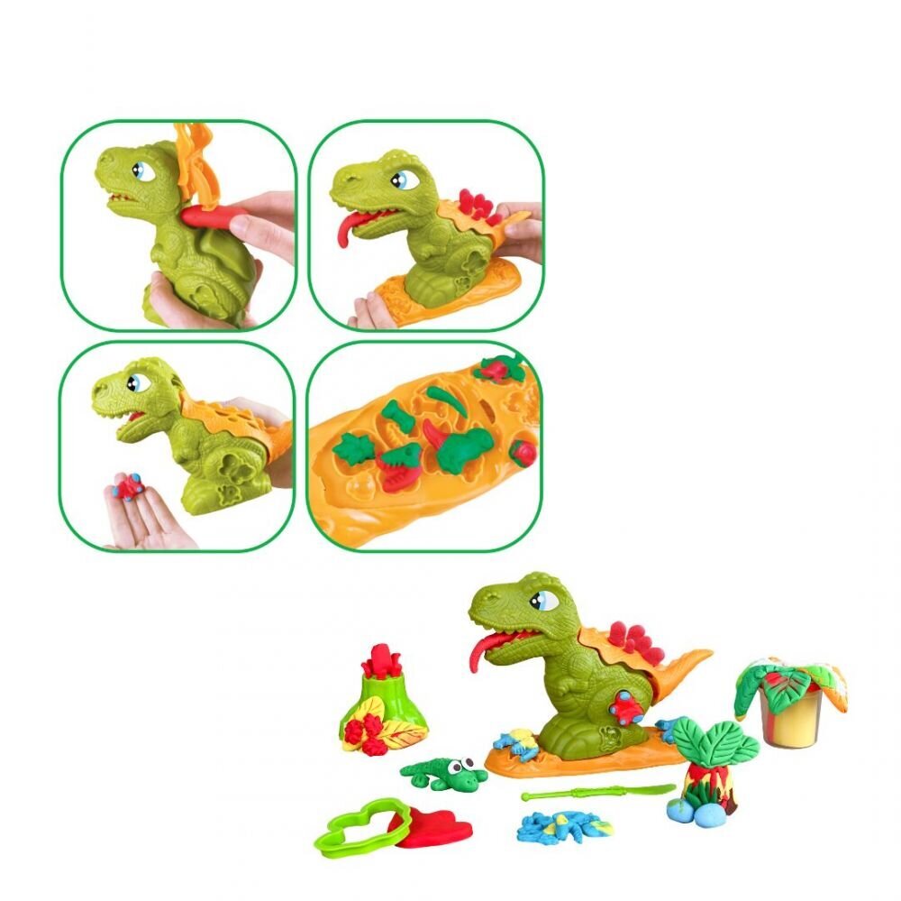 Kūrybinis rinkinys Play Dough Dino Max kaina ir informacija | Lavinamieji žaislai | pigu.lt