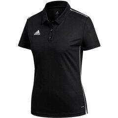 Adidas marškinėliai moterims Core 18 W CE9039, juodi kaina ir informacija | Marškinėliai moterims | pigu.lt