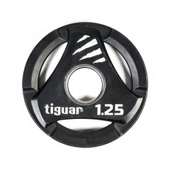Olimpinė plokštelė Tiguar PU, 1,25 kg kaina ir informacija | Svoriai, svarmenys, štangos | pigu.lt
