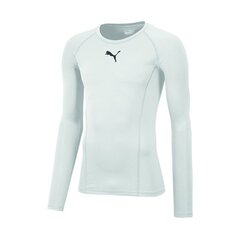 Puma termo marškinėliai vyrams LIGA Baselayer Tee LS 655920-04, balti kaina ir informacija | Vyriški termo apatiniai | pigu.lt