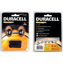 Dviračių žibintų rinkinys Duracell Front + Rear 1 Led 00919 kaina ir informacija | Duracell Sportas, laisvalaikis, turizmas | pigu.lt