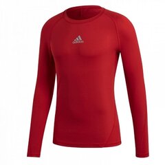 Adidas termo marškinėliai vaikams ASK LS Tee Y CW7321, raudoni kaina ir informacija | Žiemos drabužiai vaikams | pigu.lt