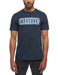 Marškinėliai vyrams Mustang 4058823315210, mėlyni kaina ir informacija | Vyriški marškinėliai | pigu.lt