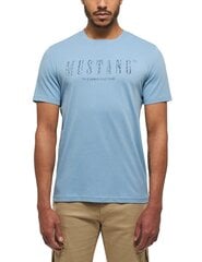 Marškinėliai vyrams Mustang 4058823317733, mėlyni kaina ir informacija | Vyriški marškinėliai | pigu.lt