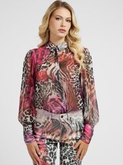 Блуза GUESS JEANS Ls Raven Chiffon Wildcard Print 563934950 цена и информация | Женские блузки, рубашки | pigu.lt
