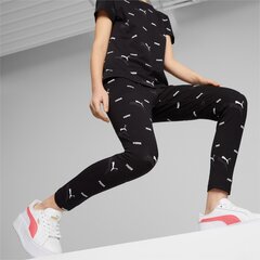 Puma детские леггинсы 673543*01, черный/белый 4065453223808 цена и информация | Брюки для девочки | pigu.lt