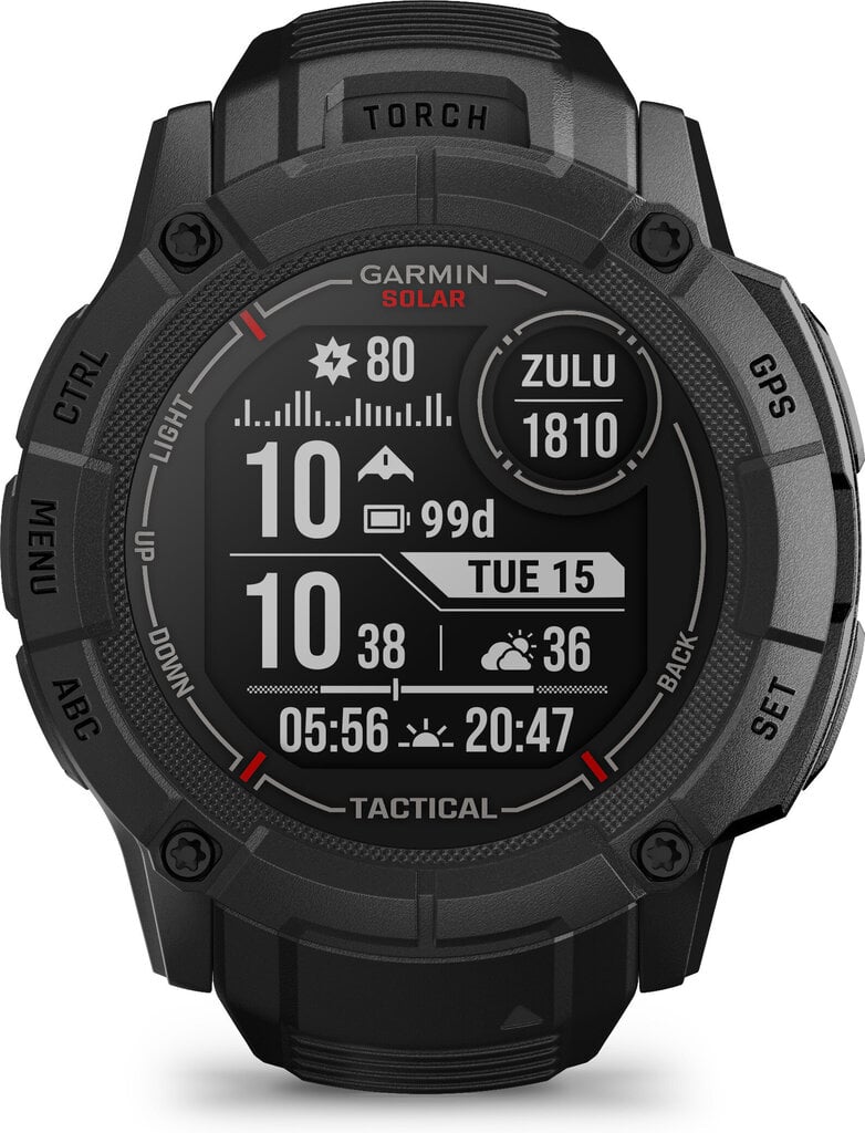 Garmin Instinct® 2X Solar Tactical Black kaina ir informacija | Išmanieji laikrodžiai (smartwatch) | pigu.lt
