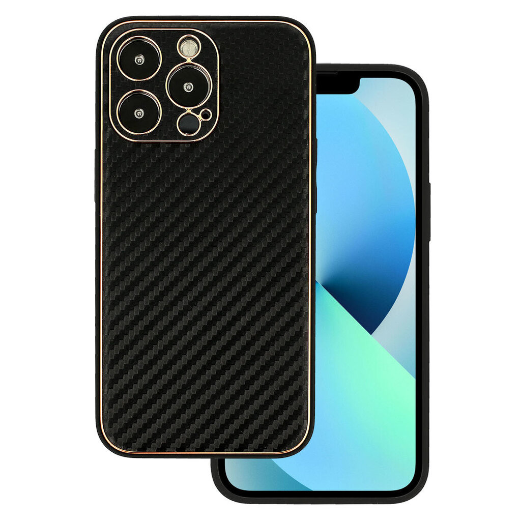 Tel Protect Leather Carbon skirtas Xiaomi Redmi Note 11 Pro / Note 11 Pro 5G, juodas kaina ir informacija | Telefono dėklai | pigu.lt